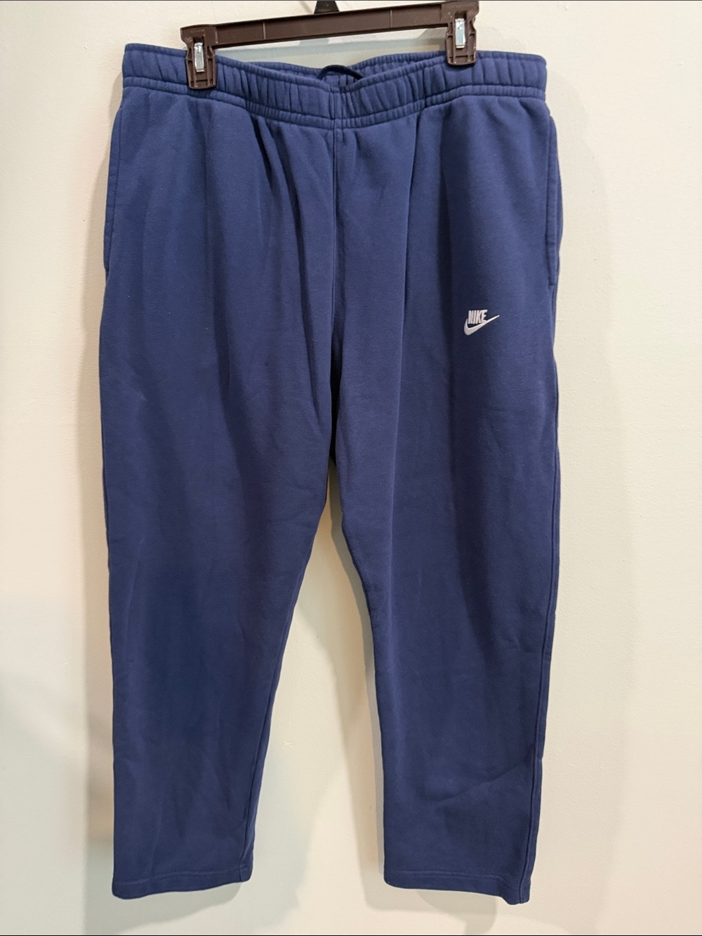 Nike Navy Blue‎ Sweatpants with White Logo